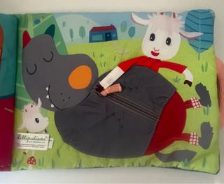 Libro de tela - lilliputiens las 7 cabritas
