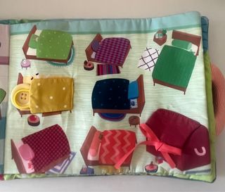Libro de tela - lilliputiens las 7 cabritas