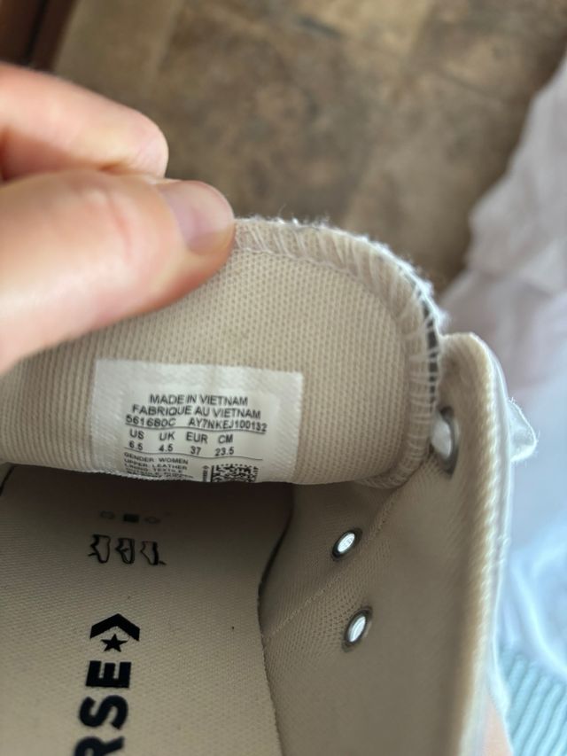 Zapatillas converse T.37