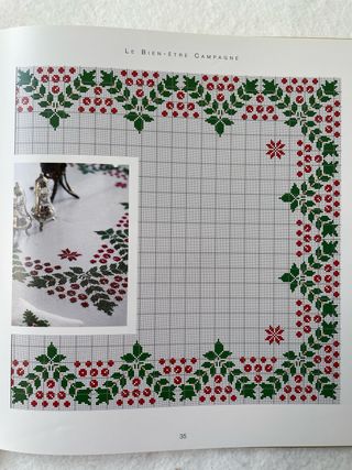 Libro de punto de cruz en francés