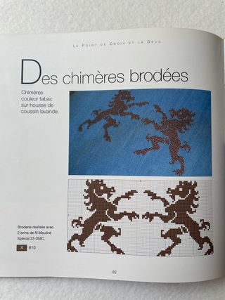 Libro de punto de cruz en francés