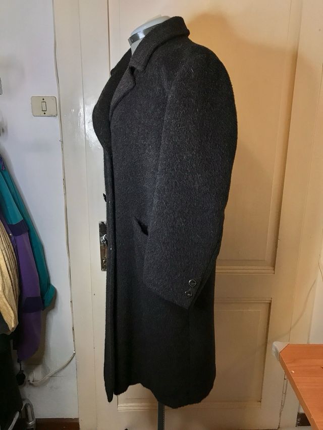Cappotto vintage di sartoria grigio scuro