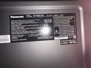 Television plasma 50” panasonic TX-PG50G10E