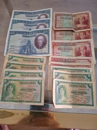 Billetes españoles antiguos