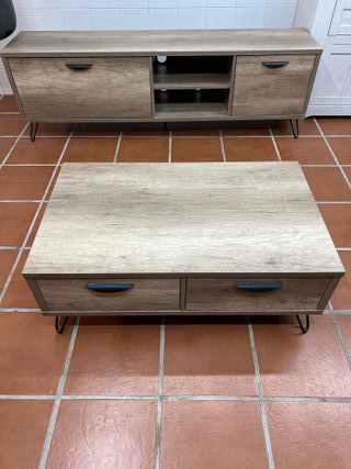 Mueble tv con su mesa de centro