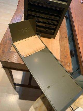 Mobiletto/Schedario kardex Vintage