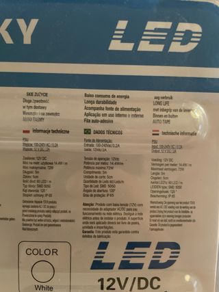 2 striscie led 5m white