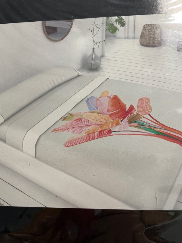 Sabana y almohada 135cm y edredon sherpa