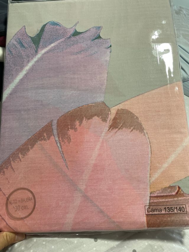 Sabana y almohada 135cm y edredon sherpa