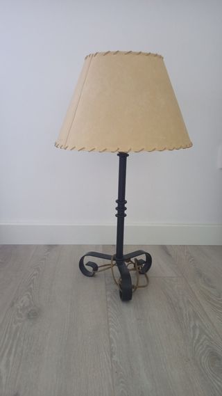 Lampara de forja de salón 