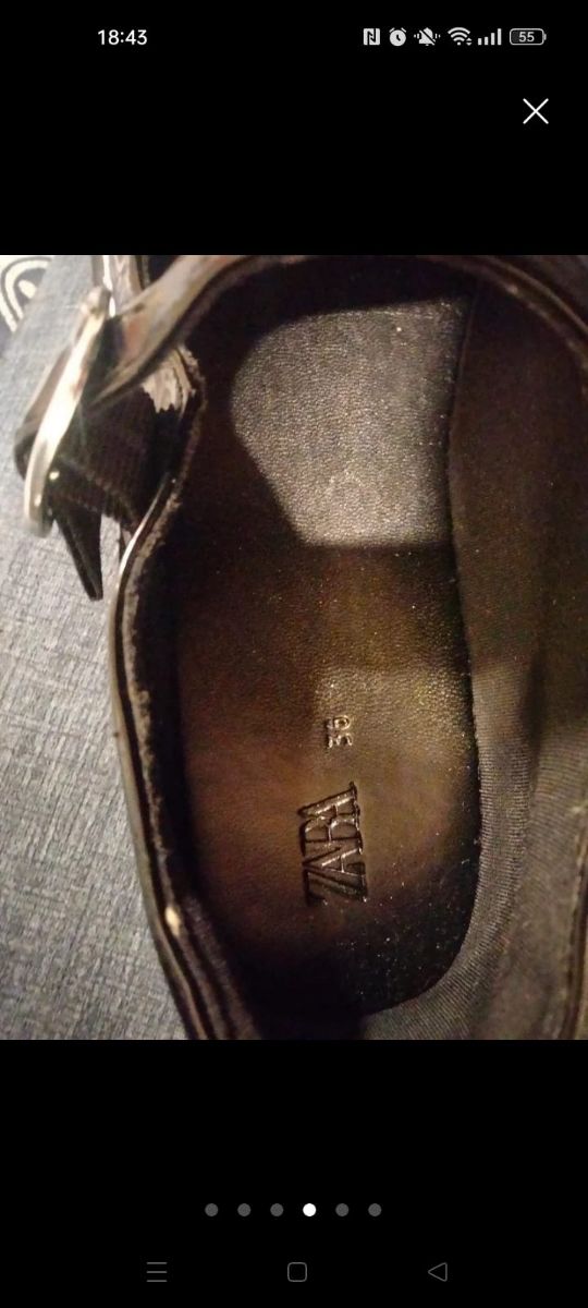 Zapatos negros de charol marca zara