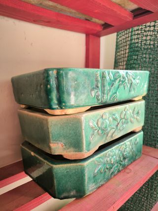 Macetas de bonsai esmaltadas