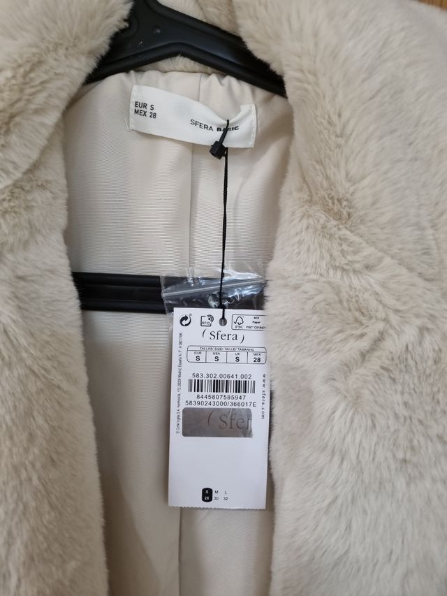 Chaquetón Blanco pelo Sfera