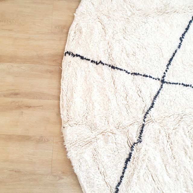 Tapete de lã circular berbere