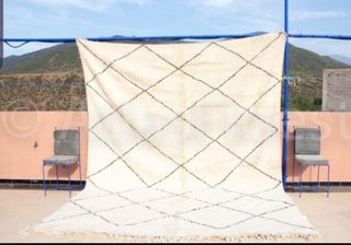 Tappeto berbero in lana Beni Ouarain