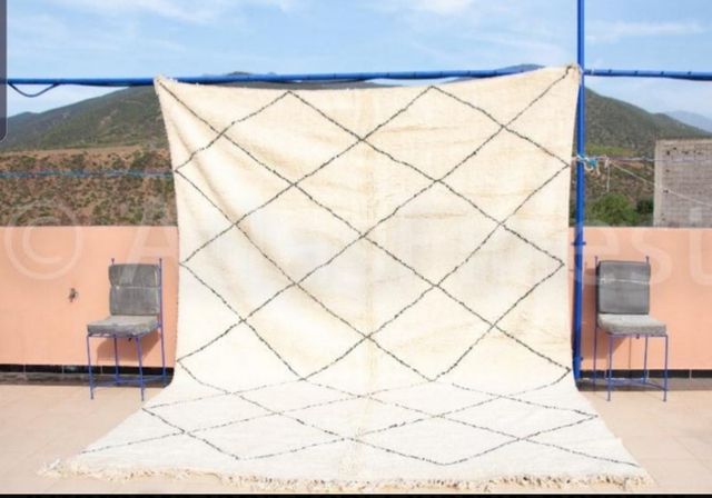 Beni Ouarain Tapete de lã berbere