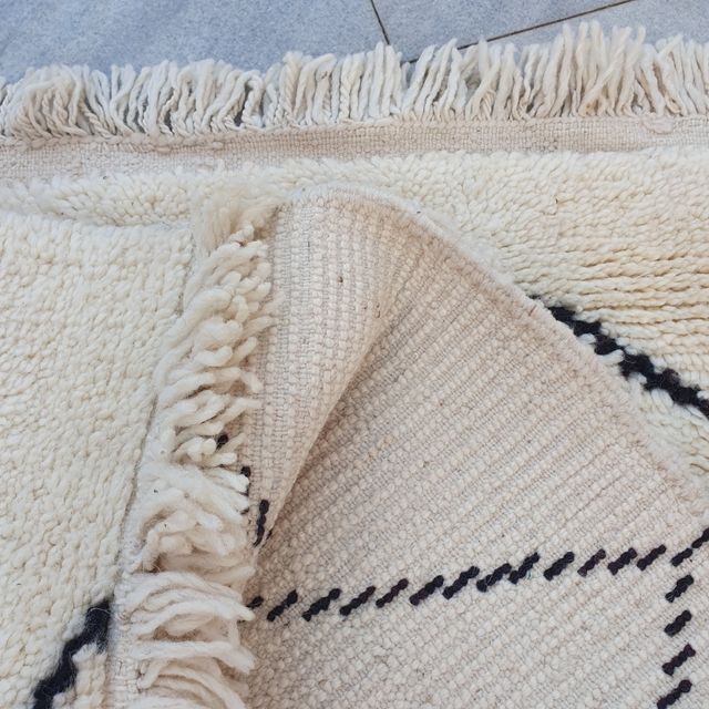 Beni Ouarain Tapete de lã berbere