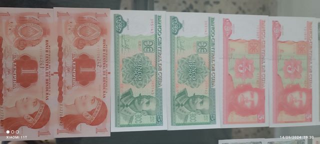 BILLETES DEL MUNDO PAREJAS SERIES CONSECUTIVAS SC.