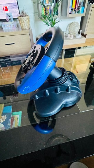 VOLANTE COMPATIBLE BLUE LIGHTNING PSX Y PC