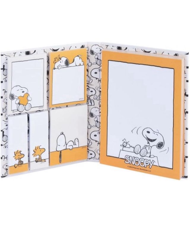 Cuaderno de notas adhesivas de Snoopy