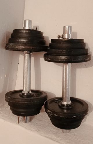 💪 Juego de 2 Mancuernas  Ajustables de 12.5kg 💪