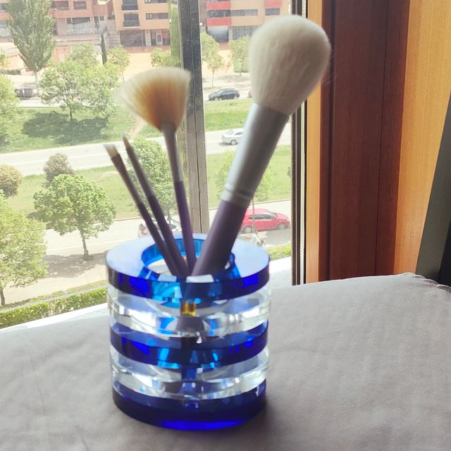 Portalápices azul cobalto