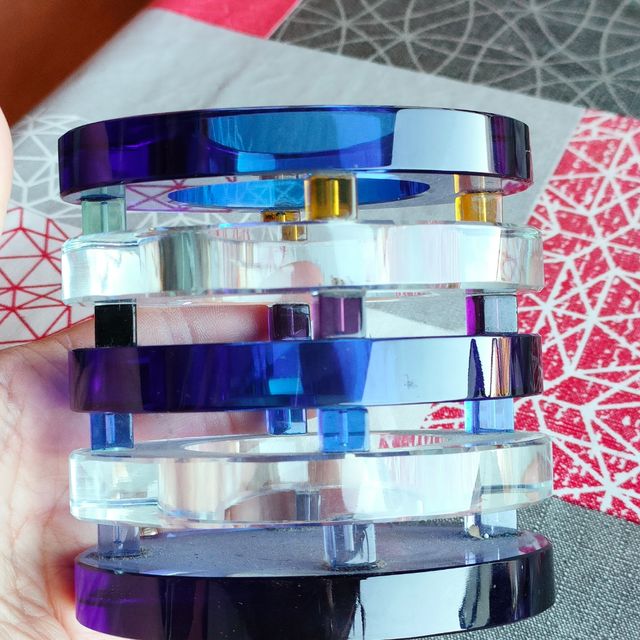 Portalápices azul cobalto