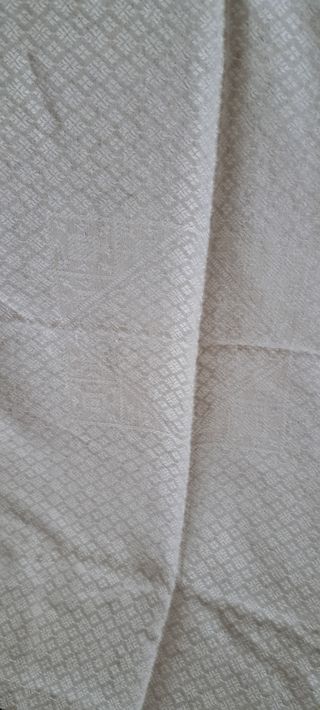 Tovaglia quadrata bianco e giallo