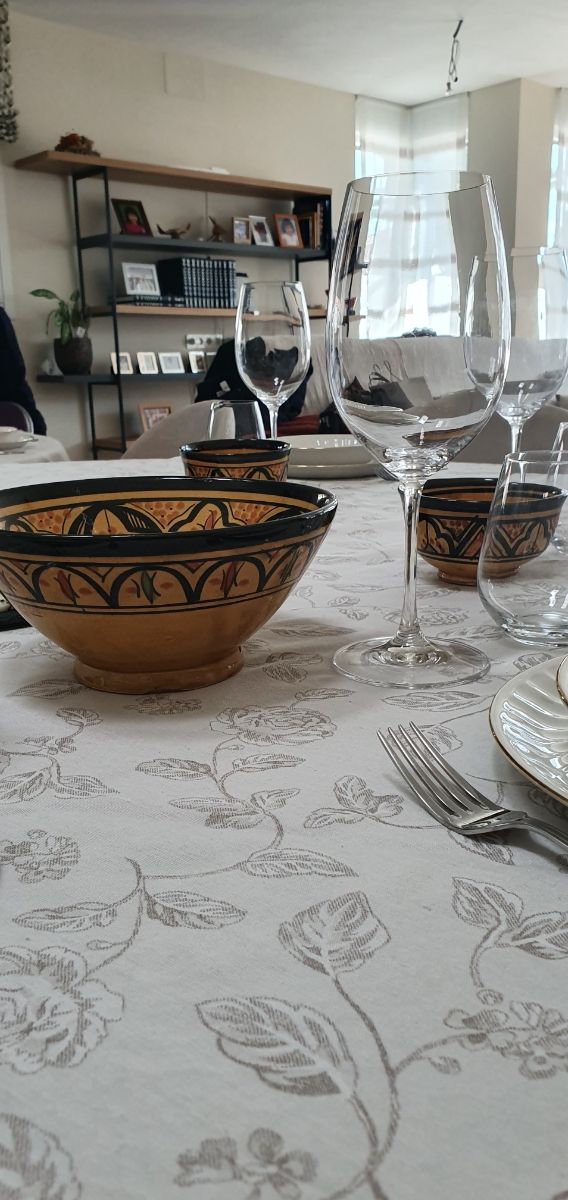 Louça artesanal marroquina