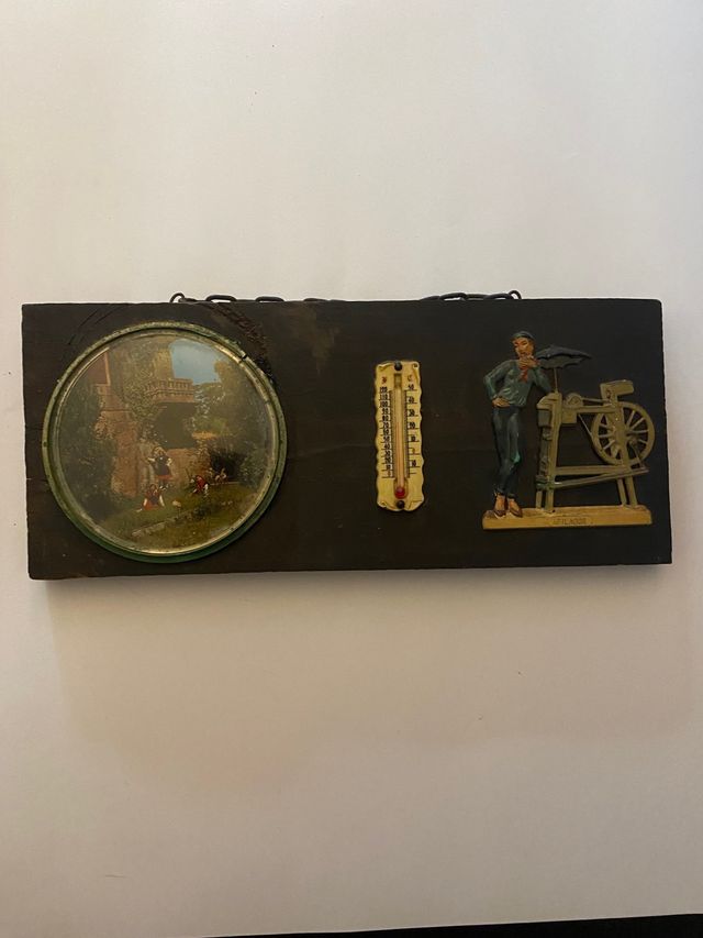 Termometro rustico de madera