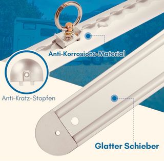 Riel de cargo para moto/furgo/remolque/camper