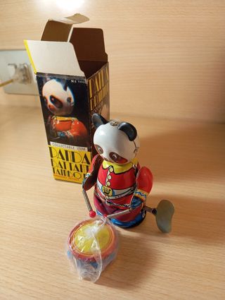 Panda Drummer Hojalata Clockwork