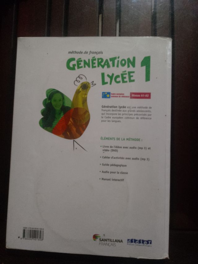 Libro de 1º de bachillerato de francés