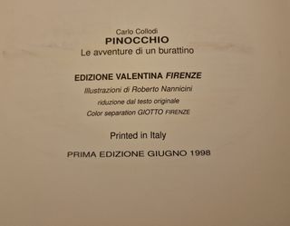 Libro pinocchio