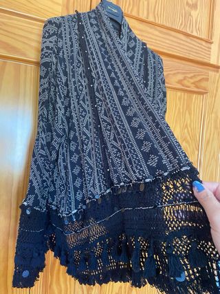 Cardigan Zara denim collection