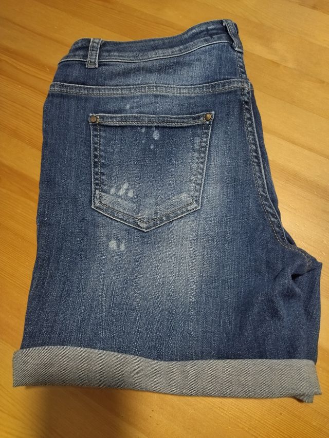 Pantalón corto vaquero mujer Talla 38