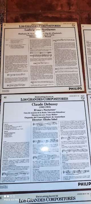 LOTE 6 VINILOS MÚSICA CLÁSICA PHILIPS SALVAT