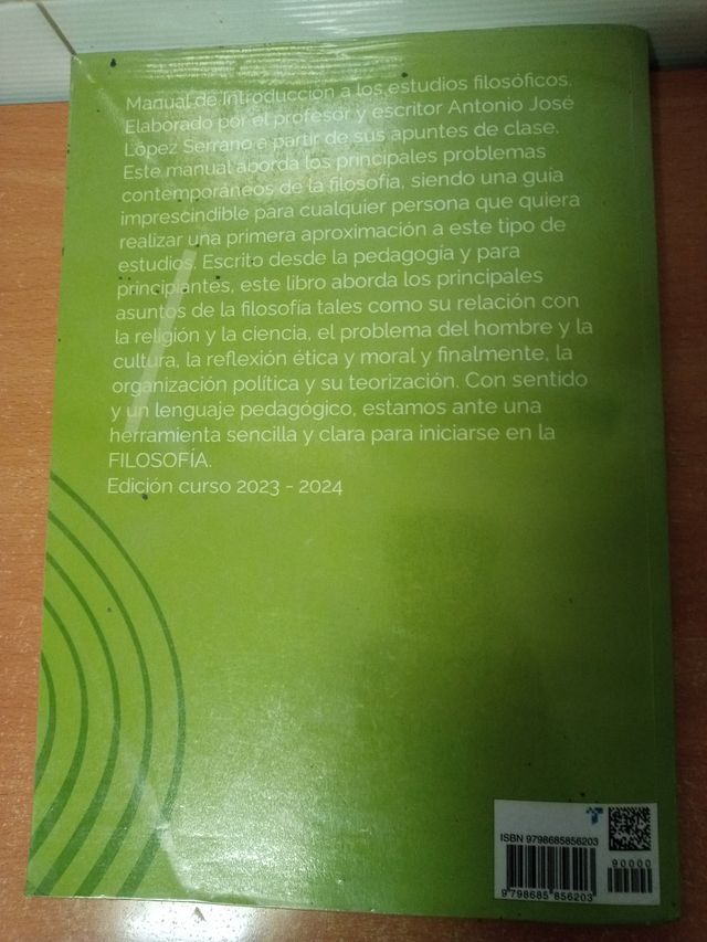 Filosofía primero bachillerato