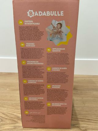 Asiento de baño plegable en su caja original