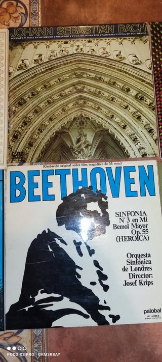 6 VINILOS BACH, BEETHOVEN E MOZART