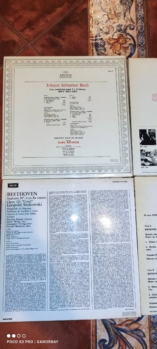 6 VINILOS BACH, BEETHOVEN E MOZART