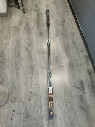 BARRA CORTINA NEGRO DORADO 160-310CM 16-19MM NUEVA