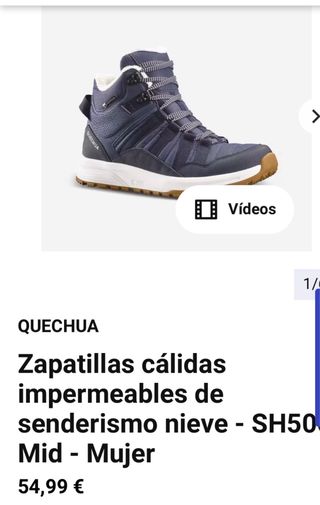 Zapatillas/Botas montaña impermeables 