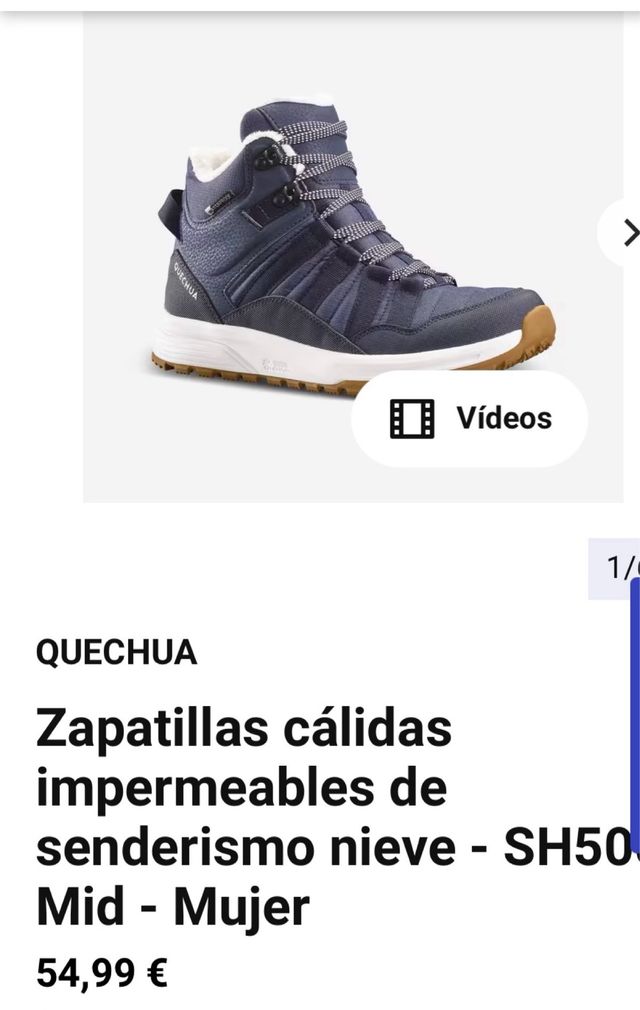 Zapatillas/Botas montaña impermeables