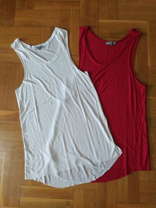 Lote Camisetas largad roja y blanca