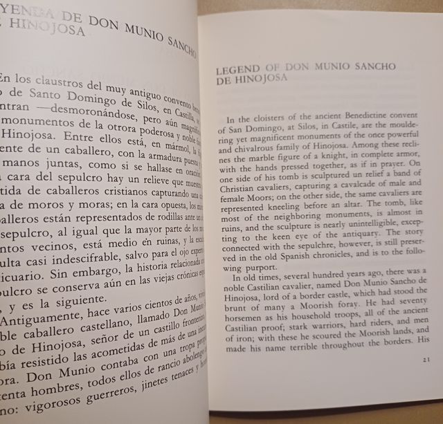 Washington Irving THREE TALES/3 RELATOS