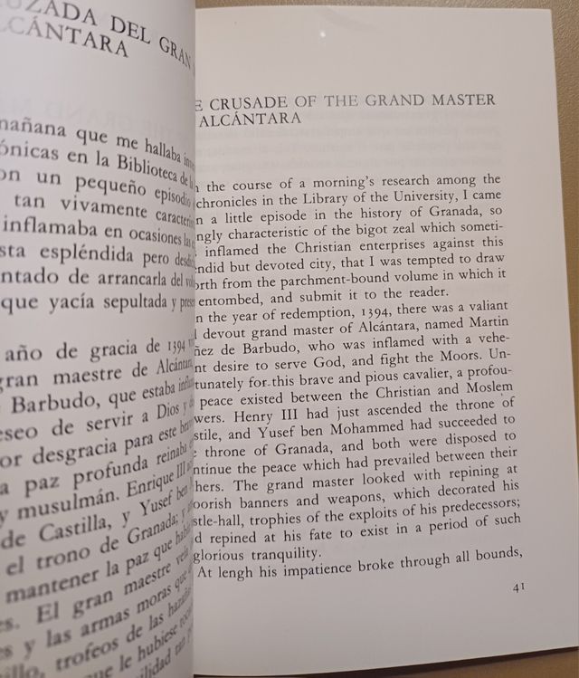 Washington Irving THREE TALES/3 RELATOS