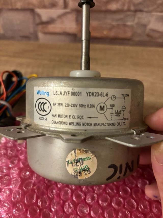 Motor ventilador aire panasonic