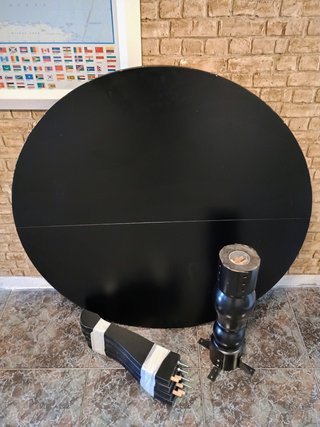 Tavolo rotondo estensibile nero IKEA