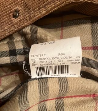 Cazadora Burberry Vintage